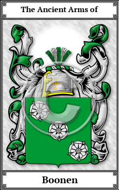 Boonen Family Crest Download (JPG)  Book Plated - 150 DPI