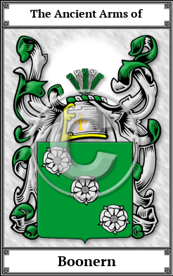 Boonern Family Crest Download (JPG)  Book Plated - 150 DPI
