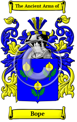 Bope Family Crest/Coat of Arms
