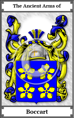 Boccart Family Crest Download (JPG)  Book Plated - 150 DPI