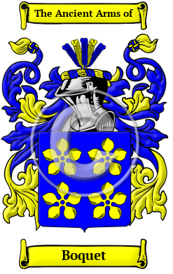 Boquet Family Crest Download (JPG) Heritage Series - 600 DPI