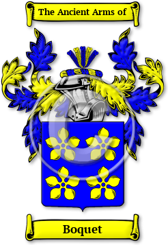 Boquet Family Crest Download (jpg) Legacy Series - 150 DPI