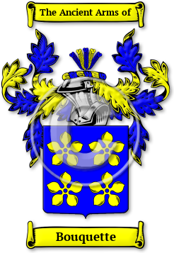 Bouquette Family Crest Download (jpg) Legacy Series - 150 DPI