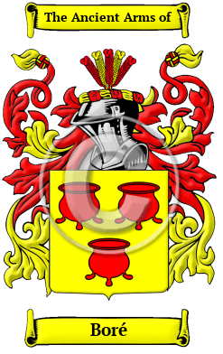 Boré Family Crest/Coat of Arms