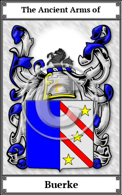 Buerke Family Crest Download (JPG)  Book Plated - 150 DPI