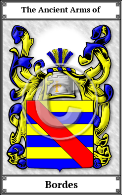 Bordes Family Crest Download (JPG)  Book Plated - 150 DPI