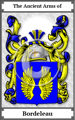 Bordeleau Family Crest Download (JPG)  Book Plated - 150 DPI