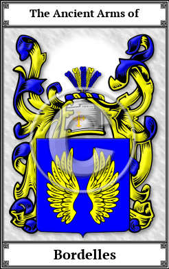 Bordelles Family Crest Download (JPG)  Book Plated - 150 DPI