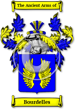Bourdelles Family Crest Download (jpg) Legacy Series - 150 DPI