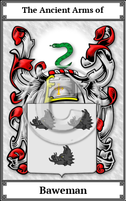 Baweman Family Crest Download (JPG) Book Plated - 600 DPI