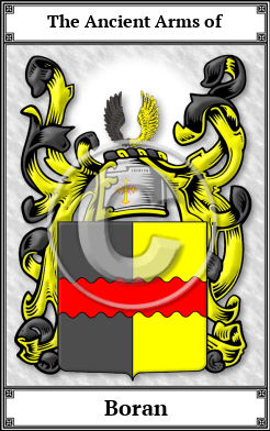 Boran Family Crest Download (JPG)  Book Plated - 150 DPI