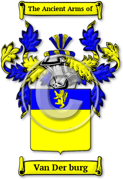 Van Der burg Family Crest Download (JPG) Legacy Series - 300 DPI
