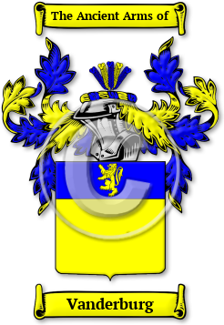 Vanderburg Family Crest Download (jpg) Legacy Series - 150 DPI