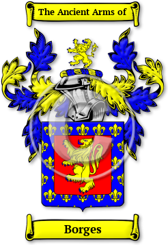 Borges Family Crest Download (JPG) Legacy Series - 600 DPI