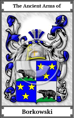 Borkowski Family Crest Download (JPG)  Book Plated - 150 DPI