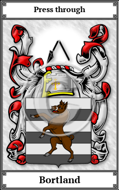 Bortland Family Crest Download (JPG)  Book Plated - 150 DPI