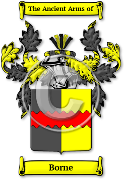 Borne Family Crest Download (JPG) Legacy Series - 300 DPI