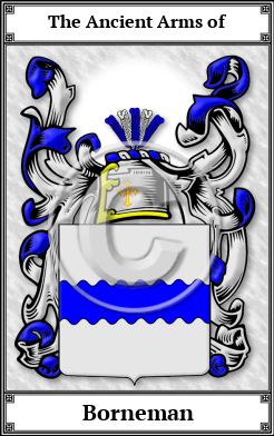 Borneman Family Crest Download (JPG) Book Plated - 600 DPI