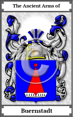Buernstadt Family Crest Download (JPG) Book Plated - 600 DPI