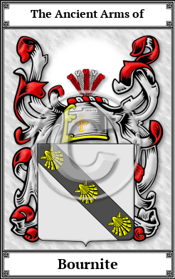 Bournite Family Crest Download (JPG)  Book Plated - 150 DPI