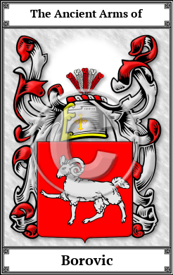 Borovic Family Crest Download (JPG)  Book Plated - 150 DPI