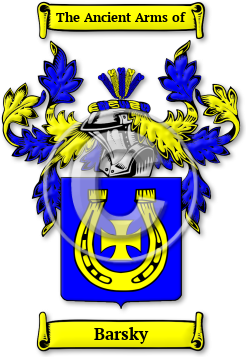 Barsky Family Crest Download (jpg) Legacy Series - 150 DPI