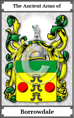 Borrowdale Family Crest Download (JPG) Book Plated - 600 DPI