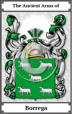 Borrega Family Crest Download (JPG)  Book Plated - 150 DPI
