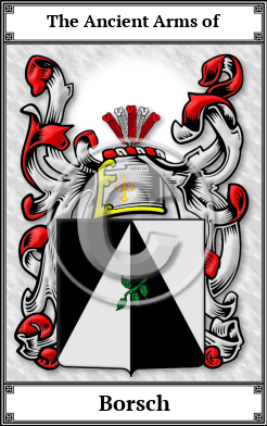 Borsch Family Crest Download (JPG) Book Plated - 600 DPI