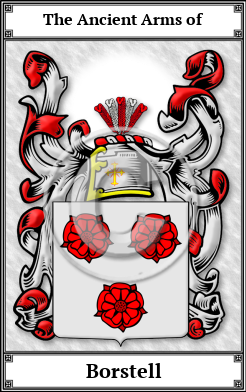 Borstell Family Crest Download (JPG)  Book Plated - 150 DPI