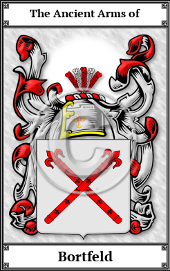 Bortfeld Family Crest Download (JPG) Book Plated - 600 DPI