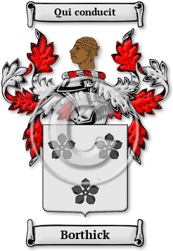 Borthick Family Crest Download (jpg) Legacy Series - 150 DPI