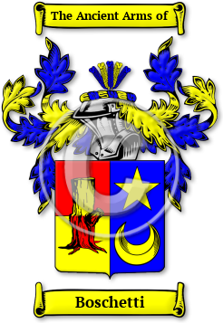 Boschetti Family Crest Download (jpg) Legacy Series - 150 DPI