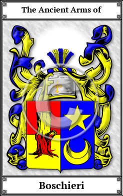 Boschieri Family Crest Download (JPG) Book Plated - 600 DPI