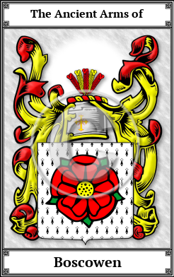 Boscowen Family Crest Download (JPG)  Book Plated - 150 DPI