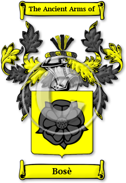 Bosè Family Crest Download (jpg) Legacy Series - 150 DPI