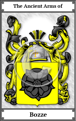 Bozze Family Crest Download (JPG) Book Plated - 600 DPI