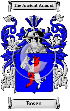 Bosen Name Meaning, History, Family Crest & Coats Arms, Italian