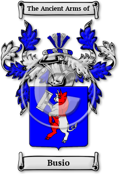 Busio Family Crest Download (jpg) Legacy Series - 150 DPI