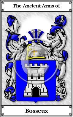 Bosseux Family Crest Download (JPG)  Book Plated - 150 DPI