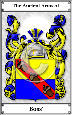 Boss' Family Crest Download (JPG)  Book Plated - 150 DPI