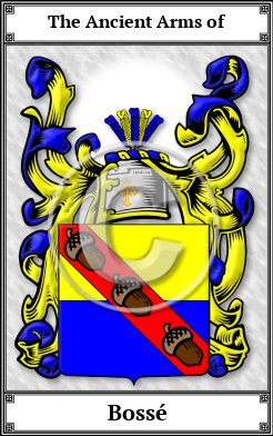Bossé Family Crest Download (JPG)  Book Plated - 150 DPI