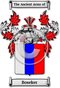 Boseker Family Crest Download (jpg) Legacy Series - 150 DPI
