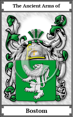 Bostom Family Crest Download (JPG)  Book Plated - 150 DPI