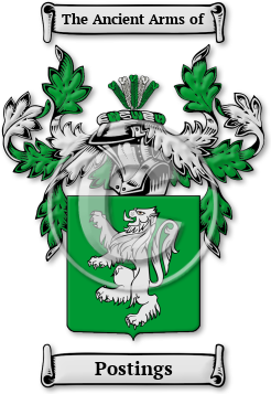 Postings Family Crest Download (jpg) Legacy Series - 150 DPI