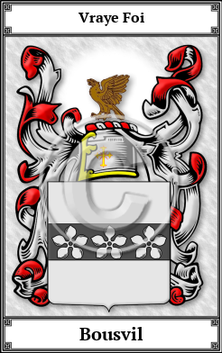 Bousvil Family Crest Download (JPG)  Book Plated - 150 DPI