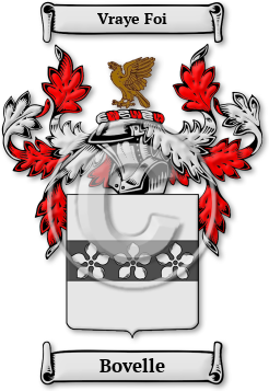 Bovelle Family Crest Download (jpg) Legacy Series - 150 DPI