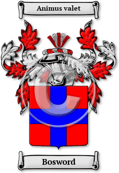 Bosword Family Crest Download (jpg) Legacy Series - 150 DPI