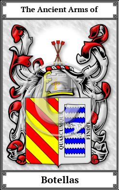 Botellas Family Crest Download (JPG)  Book Plated - 150 DPI