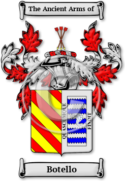 Botello Family Crest Download (jpg) Legacy Series - 150 DPI
